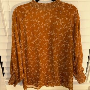 Bohme Rust Floral Blouse